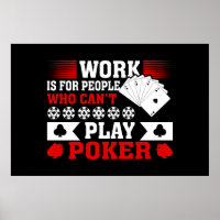 Funny poker work word art game room Casino