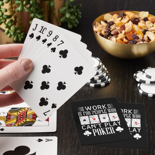 Funny poker work word art  playing cards (In Situ)