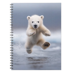 Funny Polar Bear Cub Notebook