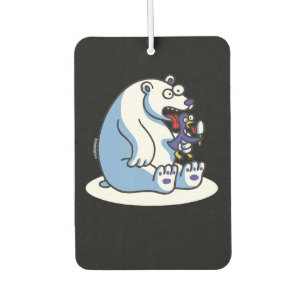 Funny Polar Bear Penguin Ice Cream Animal Lover Air Freshener