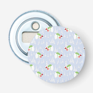 funny polar bear santa bottle opener