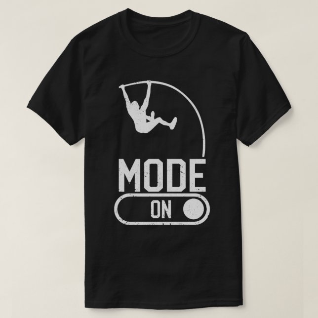 Funny Pole Vault Pole Vaulting U Mode On T-Shirt (Design Front)