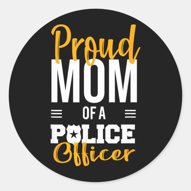 Funny Police Classic Round Sticker (Front)