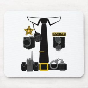 Funny Police Costume Police Officer Pretend I'm A Mouse Pad