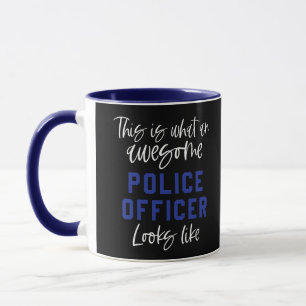Funny Police Officer Awesome Police Dad and Mom Mug