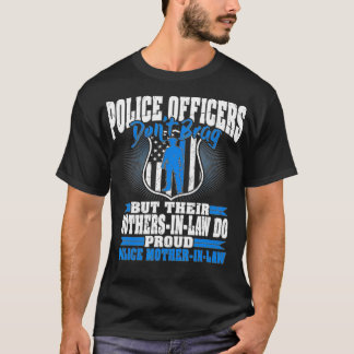 Funny Police Officers Dont Brag Proud Police T-Shirt