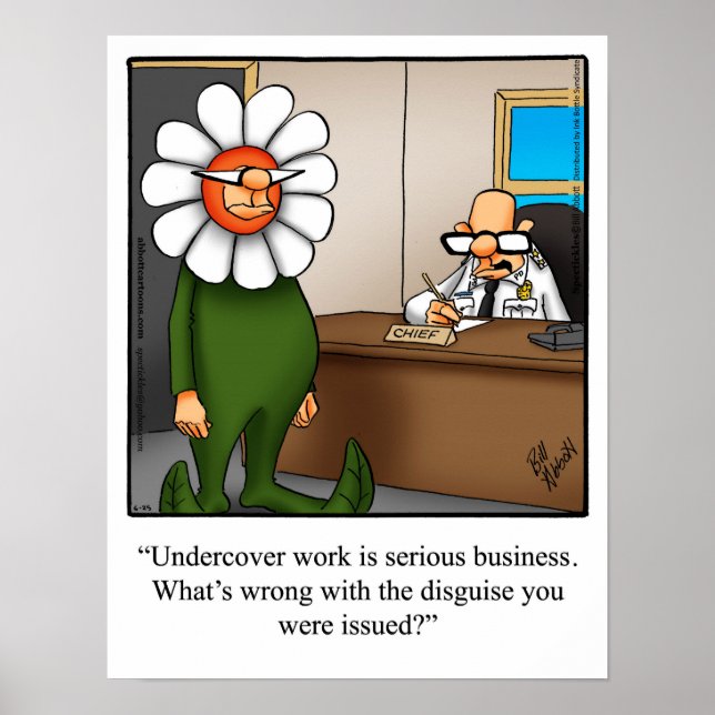 Funny Policemen Humour Poster (Front)