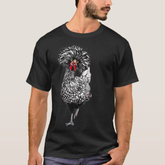 Funny Polish Chicken Backyard Chicken Coop Farm T-Shirt