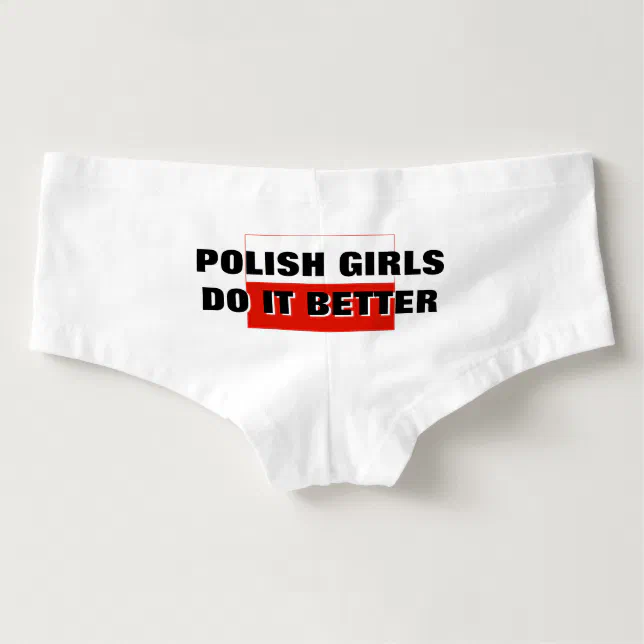 Funny polish girls do it better womens underwear