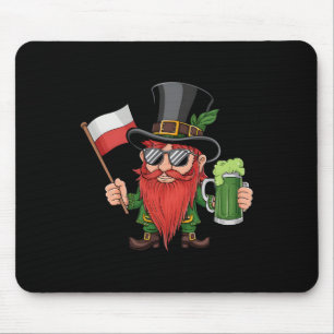 Funny Polish St. Patrick's Day Poland Flag  Mouse Pad