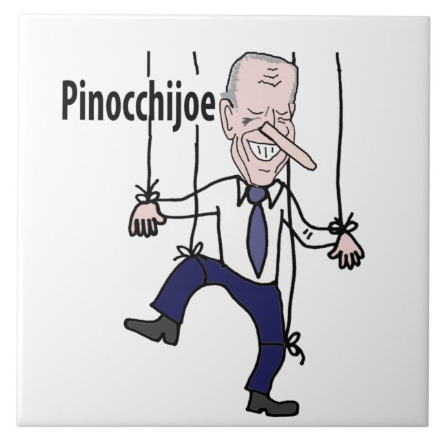 Funny political Anti Joe Biden Pun Tile (Front)