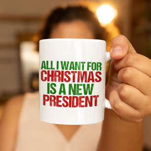 Funny Political Christmas Anti Trump Coffee Mug