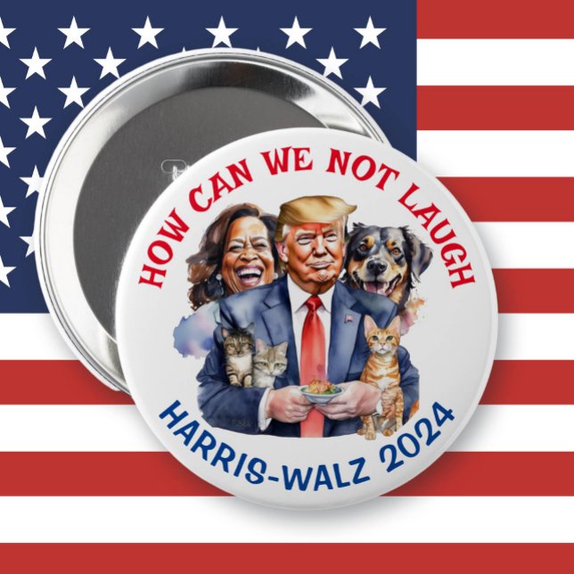 Funny Political Humour | Vote for Kamala Button (Creator Uploaded)