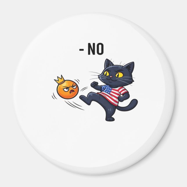 Funny Political Meme No Cat Magnet (Front)