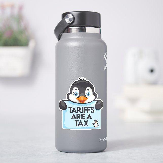 Funny Political Meme Penguin Tariff (HydroFlask)