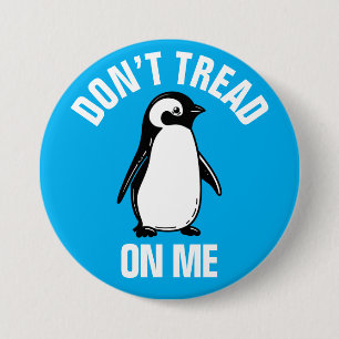 Funny Political Meme Penguin Tariff 3 Inch Round Button
