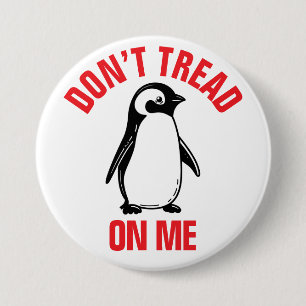 Funny Political Meme Penguin Tariff 3 Inch Round Button