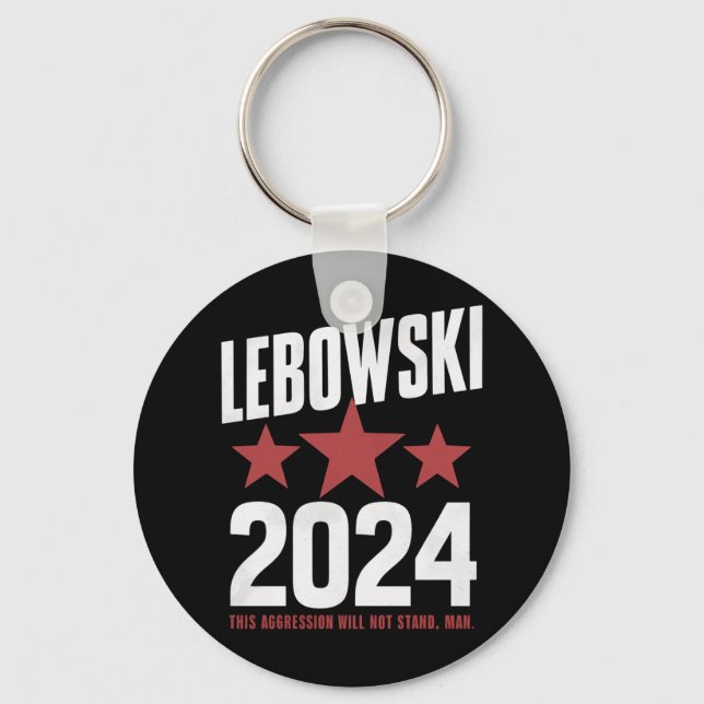 Funny Political Name Lebowski Political Election  Keychain (Front)