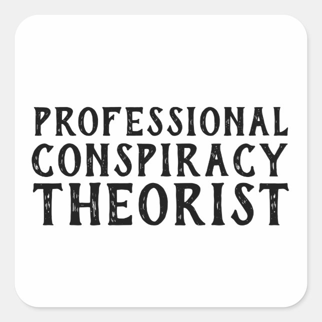 Funny Political Square Sticker (Front)