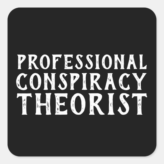 Funny Political Square Sticker (Front)