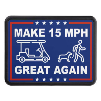 Funny Political Yard Sign Peachtree City Golfcart Trailer Hitch Cover