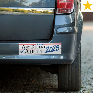 Funny Politics Election 2028 Political Joke  Bumper Sticker