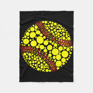 Funny Polka Dot Softll Lover Player International  Fleece Blanket