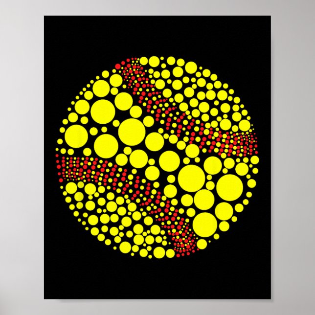 Funny Polka Dot Softll Lover Player International  Poster (Front)