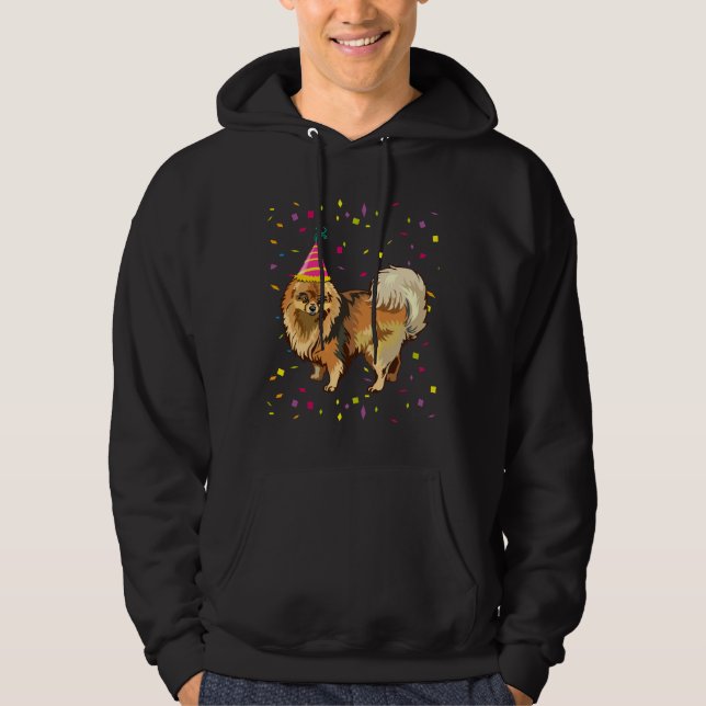 Funny Pomeranian Birthday Hoodie (Front)
