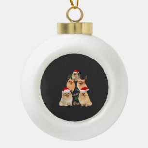 Funny Pomeranian Christmas Tree Decor Ornament Cos