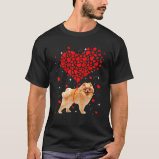 Funny Pomeranian Dog Valentine Pet Puppy Dog Lover T-Shirt