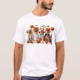 Funny Pomeranian Halloween Dog Lover T-Shirt