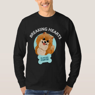 Funny Pomeranian Stealing Hearts Blasting Farts Do T-Shirt