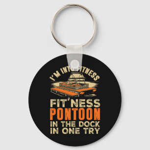 Funny Pontoon Captain Boating 1  Keychain