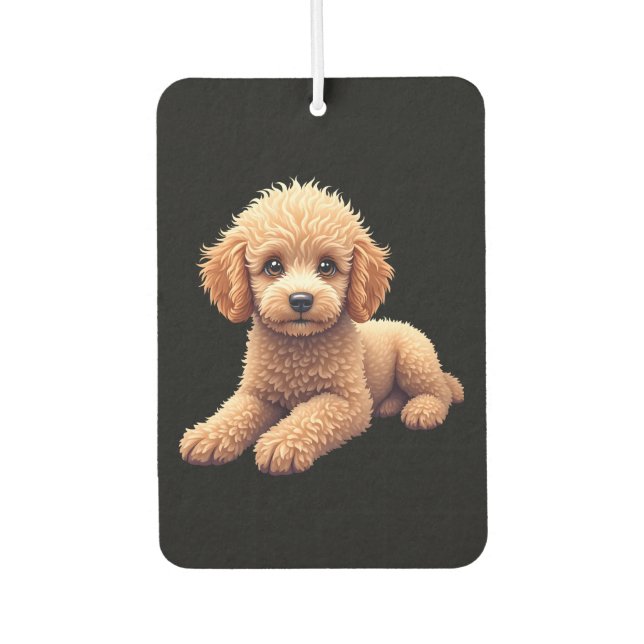 Funny Poodle Animal Lover Dogs Graphic Cute Dog Ow Air Freshener (Front)
