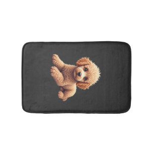 Funny Poodle Animal Lover Dogs Graphic Cute Dog Ow Bath Mat