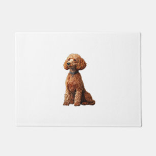 Funny Poodle Animal Lover Dogs Graphic Cute Dog Ow Doormat