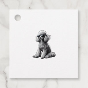 Funny Poodle Animal Lover Dogs Graphic Cute Dog Ow Favour Tags