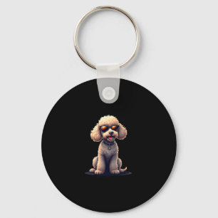 Funny Poodle Animal Lover Dogs Graphic Cute Dog Ow Keychain