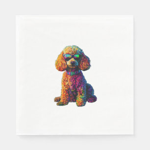 Funny Poodle Animal Lover Dogs Graphic Cute Dog Ow Napkin