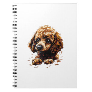 Funny Poodle Animal Lover Dogs Graphic Cute Dog Ow Notebook