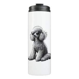 Funny Poodle Animal Lover Dogs Graphic Cute Dog Ow Thermal Tumbler
