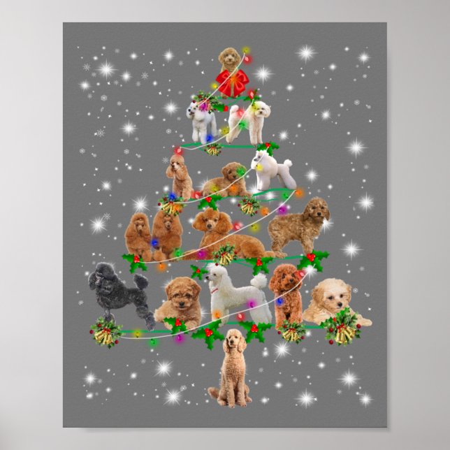 Funny Poodle Christmas Tree Decor Ornament Costume (Front)