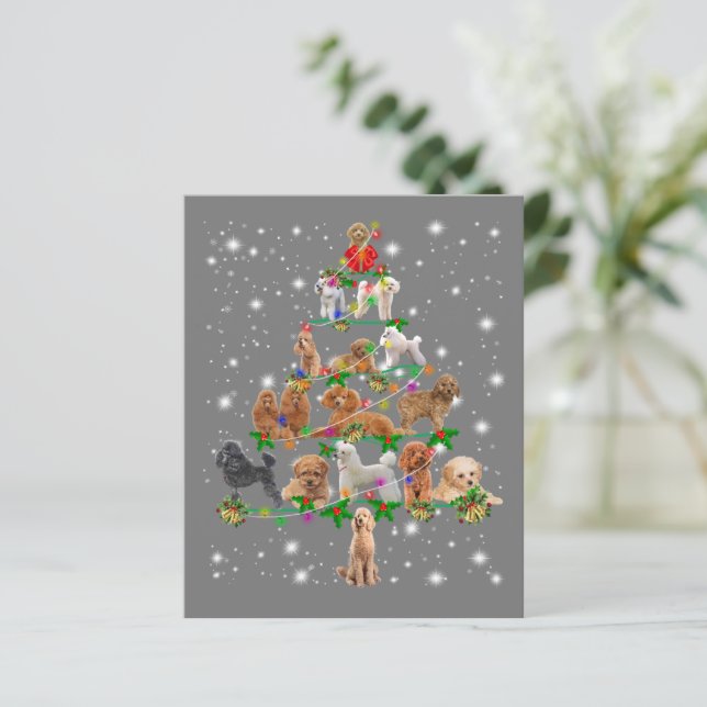 Funny Poodle Christmas Tree Decor Ornament Costume (Standing Front)