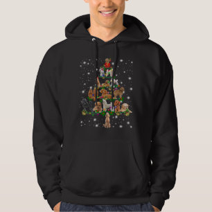 Funny Poodle Christmas Tree Decor Ornament Costume Hoodie