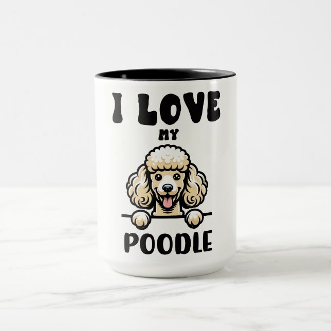 Funny Poodle Dog Mug (Center)