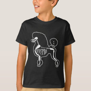 Funny Poodle Dog Skeleton Halloween Doodle Dogs Lo T-Shirt