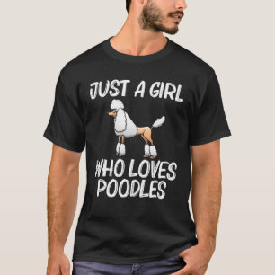 Funny Poodle For Girls Kids Doodle Dog Poodle Love T-Shirt