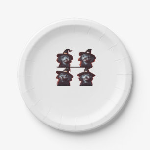 Funny Poodle Halloween Costume � Cute Dog Photoboo Paper Plate