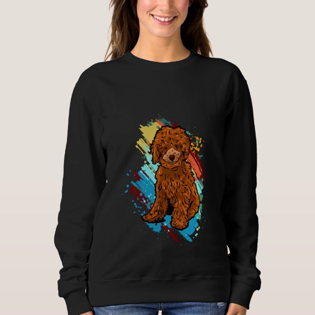 Funny Poodle Puppies Pullover (Front)